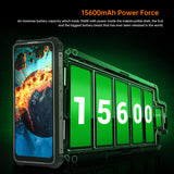 Oukitel WP15 5G Rugged Mobile phone 8GB RAM 128GB ROM 6.51" big screen 15600mah big battery NFC GPS cellphone