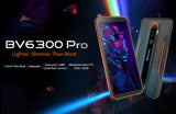 Blackview BV6300 Pro Rugged Unlocked Cell Phones 6GB+128GB IP68/IP69K/MIL-STD-810G 4380mAh Fingerprint Identification 5.7 inch Android 10.0 MTK6771T Helio P70 Octa Core up to 2.1GHz