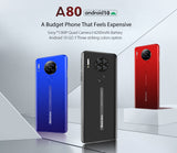 Waterdrop smartphone Blackview A80 MT6737V/W 6.217 Inch 2G+16GB 4200mah Four Cameras Android 10 Mobile phone