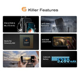5G smartphone Blackview BL6000 Pro 8GB 256GB 6.36 inch Smartphone 4 Camera 5280mAh Android 10.0 NFC 5G Smart Phone
