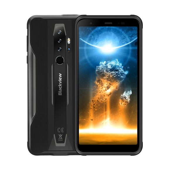 Blackview BV6300 Pro Rugged Unlocked Cell Phones 6GB+128GB IP68/IP69K/MIL-STD-810G 4380mAh Fingerprint Identification 5.7 inch Android 10.0 MTK6771T Helio P70 Octa Core up to 2.1GHz