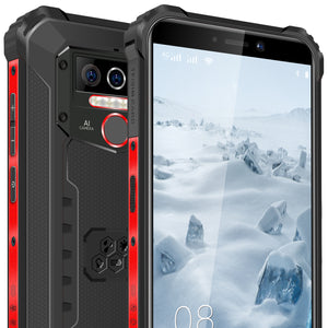 OUKITEL WP5 Pro Rugged Smartphone, 8000mAh Battery 4GB +64GB Android 10 Unlocked Cell Phones IP68 Waterproof 4G LTE Dual SIM Triple Camera 5.5 HD+ Global Version Face ID Fingerprint GPS
