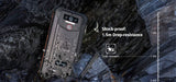 OUKITEL WP5 Pro Rugged Smartphone, 8000mAh Battery 4GB +64GB Android 10 Unlocked Cell Phones IP68 Waterproof 4G LTE Dual SIM Triple Camera 5.5 HD+ Global Version Face ID Fingerprint GPS