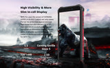OUKITEL WP5 Pro Rugged Smartphone, 8000mAh Battery 4GB +64GB Android 10 Unlocked Cell Phones IP68 Waterproof 4G LTE Dual SIM Triple Camera 5.5 HD+ Global Version Face ID Fingerprint GPS
