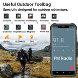 OUKITEL WP9 6G+128G Dual Sim 8000mAh 5.86" HD+ Waterproof Cell Phone 16M/8M Triple Camera 4G Global Android10 Face ID Rugged Phone