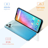 Blackview A95 Android 11 Phone(2022), 8+128GB/1TB, 4G Dual SIM Free Unlocked Mobile Phones with 20MP AI Triple Camera, 4380mAh 18W Charge, Face/Fingerprint ID