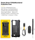 Ulefone Power Armor 13 Phone Case Original Case with Belt Clip and Carabiner