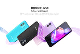 DOOGEE N50 Smartphone 8GB RAM+128GB ROM Spreadtrum T606 Octa Core 6.52" HD Display 50MP Camera 4200mAh Battery Android 13.0