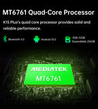 OUKITEL K15 PLUS 10000mAh Battery Rugged mobile phone 3+32GB Android 10 6.52'' Quad-Core 13MP Triple Rear Cameras 4G LTE NFC