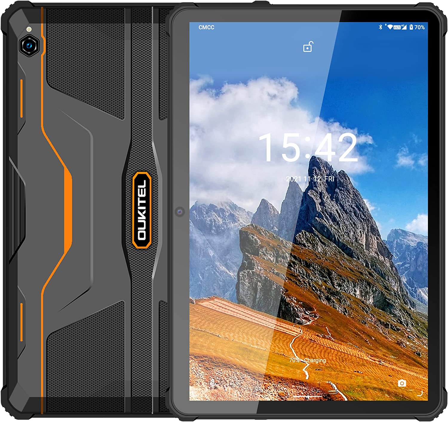 OUKITEL RT1 IP68 & IP69K Rugged Tablet 10000mAh Big Battery 10.1'' FHD+  Display 4GB+64GB Octa Core Android 4G Phone Tablet PC